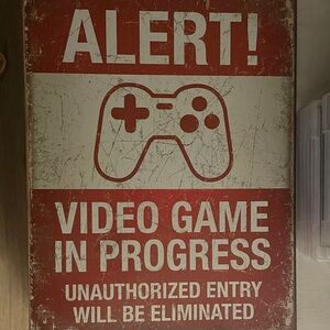 Red and White Gamer Alert ‼️ Wall Art